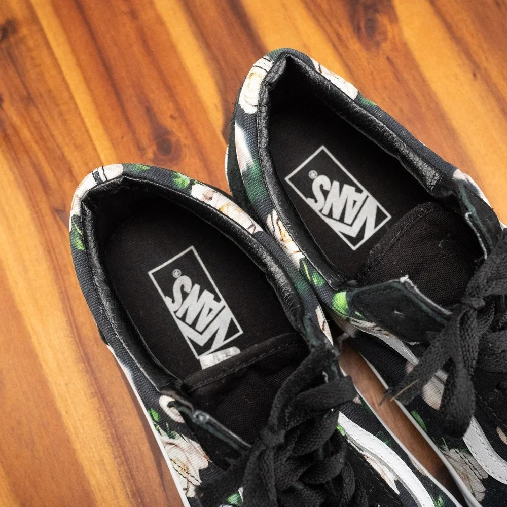 VANS Old Skool Romantic Floral & Black 2018 SZ Men's 11.5 Woman's 13